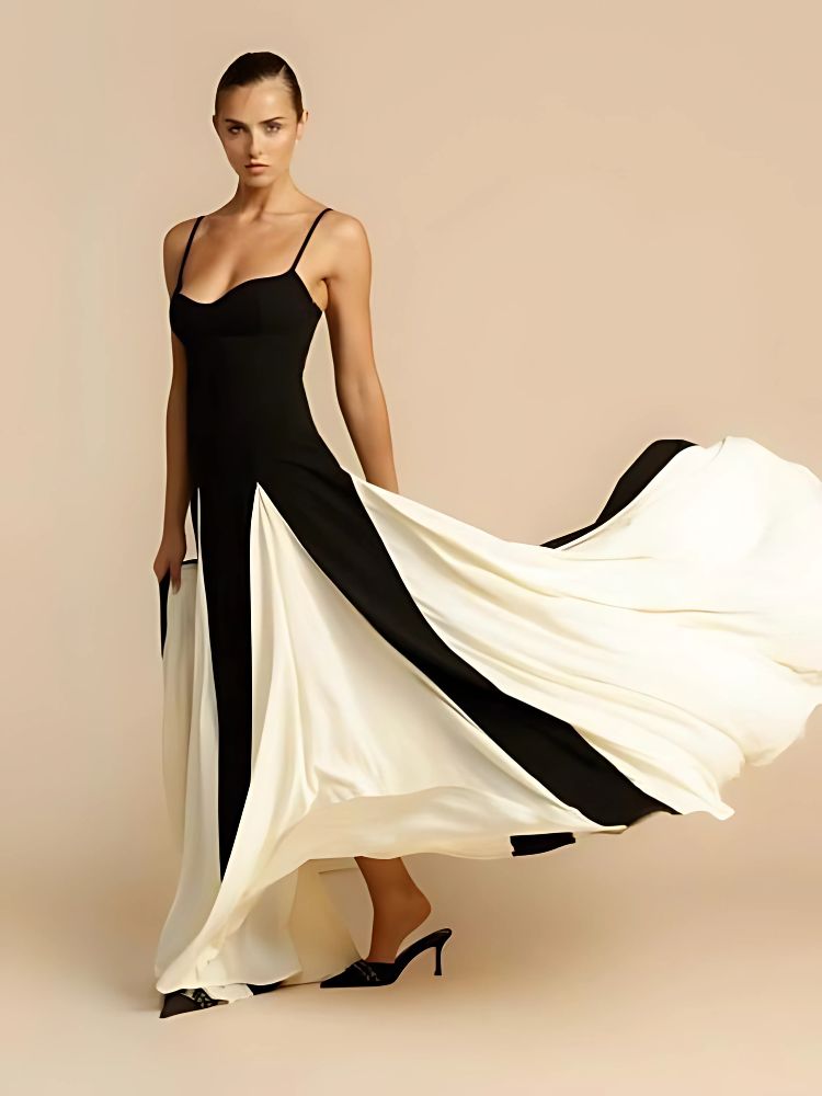 Tainá Dress - A Masterpiece in Black and White