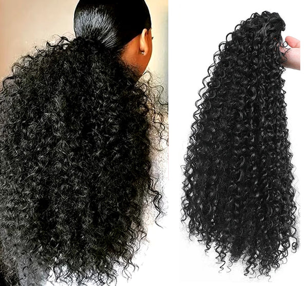 Drawstring Ponytail Curly Hair Extension