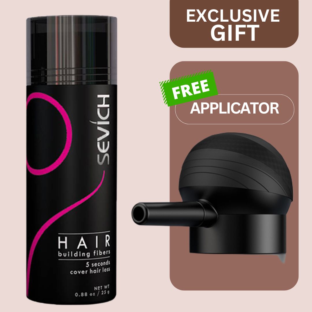 Sevich Hair Fiber Spray - Complete Set with Powder and Precision Wand